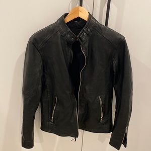 AllSaints Men’s Cora Snap Leather Jacket